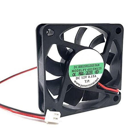 PY-6015M12S 12V 60mm Fan 0.15A 6015 6CM 2 Wire Cooling Fan in Saudi Arabia