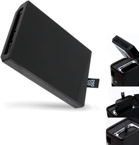 Upgraded 250GB Replacement Internal HDD Hard Drive Disk Compatible with Xbox 360 Slim Xbox E Games in Saudi Arabia