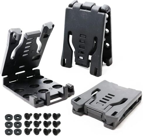 Belt Clip Loop for Holsters,Knife Sheaths,Mag Pouches,Holstopia Technical Attachment Lock Belt with Mounting Hardware,Spring/Buckle Style,3 Pack in Saudi Arabia