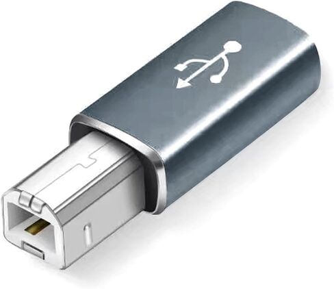 USB C Female to Square Male USB Extension, Straight Silver in Saudi Arabia