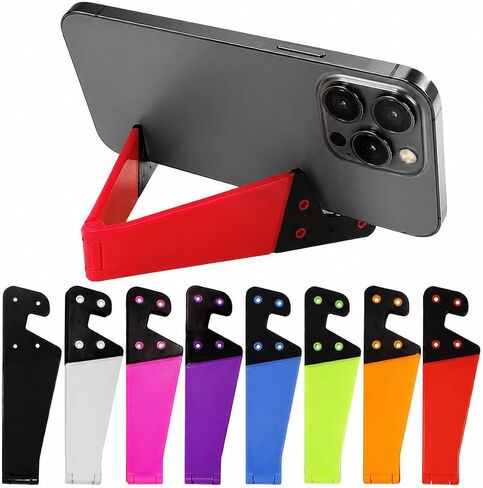 DaKuan 8-Pack Foldable V-Shaped Phone Stand, Assorted Colors in Kuwait