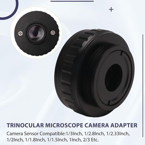 C Mount Adapters Lens 0.35X CCD for Trinocular Stereo Microscope Camera 38MM Interface Increased Field of Vision in Saudi Arabia