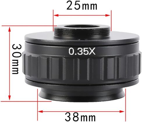 C Mount Adapters Lens 0.35X CCD for Trinocular Stereo Microscope Camera 38MM Interface Increased Field of Vision in Saudi Arabia