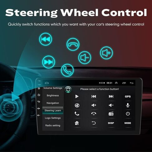 8 Core 4G+64G for Hyundai Elantra Touring 2009-2012 Manual AC Car CarPlay Android Auto Navigation Stereo GPS Radio Display 9" IPS Touchscreen Headunit Tablet Pad Media Player in Saudi Arabia