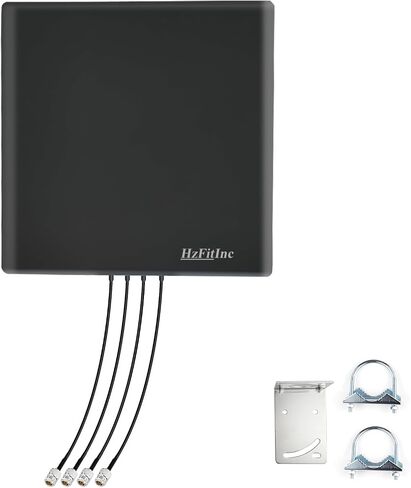 5G 4G LTE 4x4 Cross-Polarized MIMO Outdoor Panel Antenna, Fixed-Mount High Gain Wideband External Antenna for Cellular Routers, Compatible with T-Mobile Home Internet, Verizon, AT&T (Antenna Only) in Saudi Arabia