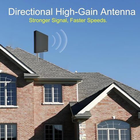 5G 4G LTE 4x4 Cross-Polarized MIMO Outdoor Panel Antenna, Fixed-Mount High Gain Wideband External Antenna for Cellular Routers, Compatible with T-Mobile Home Internet, Verizon, AT&T (Antenna Only) in Saudi Arabia