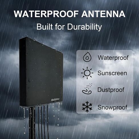 5G 4G LTE 4x4 Cross-Polarized MIMO Outdoor Panel Antenna, Fixed-Mount High Gain Wideband External Antenna for Cellular Routers, Compatible with T-Mobile Home Internet, Verizon, AT&T (Antenna Only) in Saudi Arabia