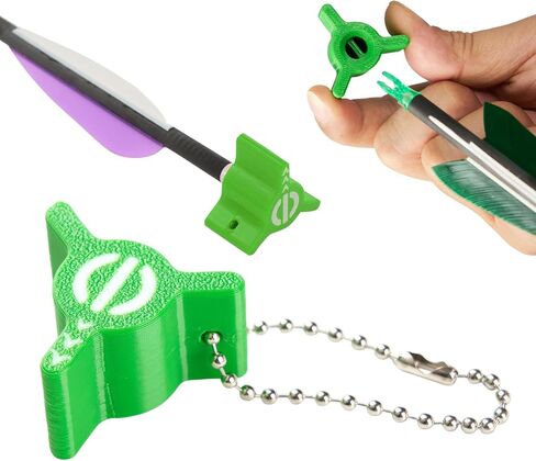TOPARCHERY Archery Arrow Nock Adjuster Arrow Feather Corrector Arrow Nock Alignment Key Fletching Angle Adjuster Universal for Recurve Bows & Compound Bows Arrow in Kuwait