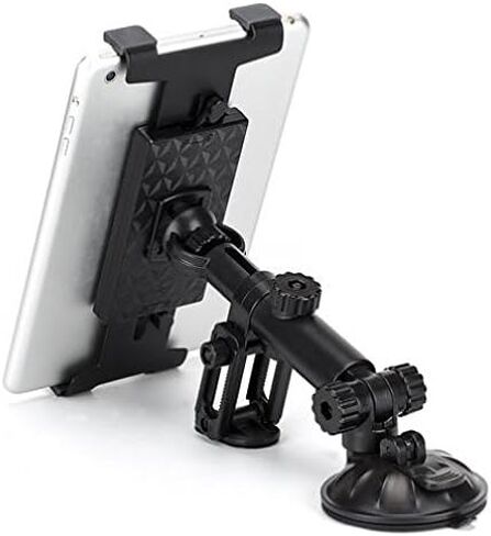 Premium Car Mount Dash Holder Swivel Cradle Dashboard Dock Stand for iPad, iPad Air, Mini, Pro 9.7 10.5 - LG G Pad F F2 X X2 - Verizon Ellipsis - Samsung Galaxy Tab - All Tablets from 7 to 11 inch in Kuwait