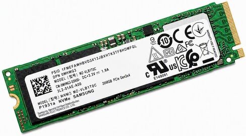 محرك أقراص الحالة الصلبة Samsung PM981 SSD MZVLB2T0HMLB 2 تيرابايت M.2 2280- Pci Express 3.0 X4 (nvme). OEM لأجهزة الكمبيوتر المحمولة Hp Spectre x360 2 في 1 Omen New Inspiron XPS 13 15 Pression Asus Lenovo (2 تيرابايت NVME SSD) in Kuwait