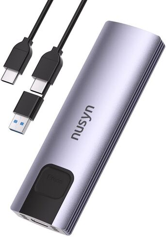 Samsung SSD and Nusyn SSD Enclosure Combo - Samsung 9100 PRO 8TB SSD Bundle with Nusyn NSE20 10Gbps M.2 NVMe/SATA SSD Enclosure in Kuwait
