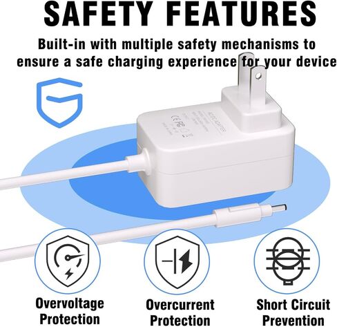 24V Charger Compatible with Google Nest Hub MAX Smart Speaker Google Nest Audio,Power Cord for 10" Smart Display Wall in Saudi Arabia