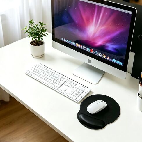 Mouse Pad with Wrist Rest, Comfortable Computer Mousepad with Wrist Support Portable Mouse Pad Non-Slip Base for Laptop, Office & Home in Kuwait
