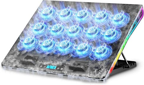 AICHESON Laptop Fan Cooling Pad 15 Fans for Up to 18 inch Gaming Laptops in Kuwait