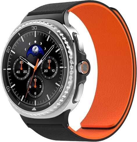 Nereides Silicone Magnetic Band Compatible with Samsung Galaxy Watch Ultra 2/1 (2026/2025/2024) 47mm, Waterproof Quick Release Strap for Men Women, Deep Blue in Saudi Arabia