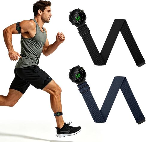 20mm Elastic Ankle/Arm Watch Bands for Garmin Forerunner 55/158/165/245/645/570(42mm)/Garmin Vivoactive 6/5/3/3 Music/Garmin Venu/Venu 2 Plus/Venu Sq 2 Music/Amazfit Active 2/Active/T-Rex 3 Pro 44mm in Saudi Arabia
