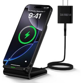 Samsung S25Ultra Wireless Charger Stand Wireless Phone Charger with Adapter in Saudi Arabia