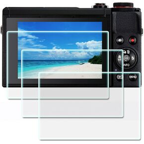 G7X Mark III Screen Protector, compatible with Canon G7X Mark III camera (0.3mm 9H hardness), scratch-resistant high-definition ultra-thin G7X Mark iii tempered glass screen protector (3Pack) in Saudi Arabia