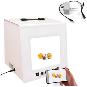 Jewelry Shooting Tent Soft Box,Electric 360 Turntable Jewelry Photo Light Box Kit,Customizable Rotation Speed (Tb20) in Saudi Arabia