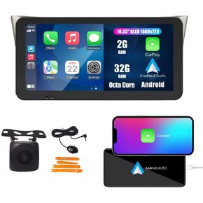 Tesla Style Car CarPlay Android Auto Navigation Stereo GPS Radio Camera 12.8 "IPS Touchscreen Headunit Tablet Pad Media Player for Lexus RX300 RX330 RX350 RX400 03-09، إذا كان ذلك ممكنًا، ثماني النواة 4G + 64G in Kuwait