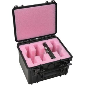 MyCaseBuilder Doro Cases Heavy Duty Hard Drive Storage Case – Protector Travel Carrying Case - Foam Insert Fits 4 x 3.5-Inch PATA/SATA Hard Drives in Saudi Arabia