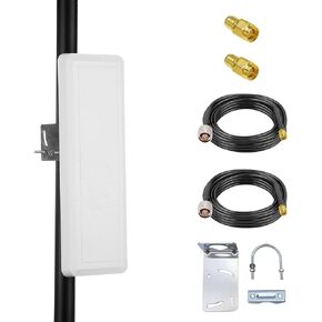5GHz 5.8GHz (5150-5850MHz) WiFi External Antenna Kit 18dBi High-Gain Outdoor Directional WiFi Panel with 16ft N-Female Cable in Saudi Arabia