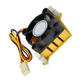 Aluminium Heatsink Fin Coolers DC5V 12V 40mm Fan, 12V 3Pin in Saudi Arabia