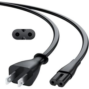 2 Prong Non-Polarized IEC C7 AC Power Cord Replacement by ALYYDBG in Saudi Arabia