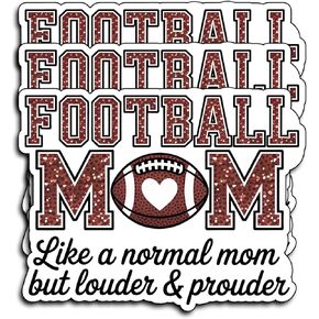 (3Pcs) Football Mom Sticker Decal Waterproof Vinyl for Water Bottles Laptop Car Tumbler Football Sports Mom Gifts Game Day Stickers for Women Teen Girls Sports Fans Accessories Decor 3x2.3 Inch in Kuwait