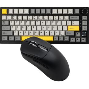 EPOMAKER Ajazz AK820 Pro 75% Wireless Mechanical Keyboard with TFT Smart Display&Knob+NEX Lite Wireless Gaming Mouse w/Screens & RGB Charging Dock in Saudi Arabia