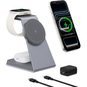 TRIBONE 15W 3-in-1 MagSafe Wireless Charging Station for iPhone in Saudi Arabia