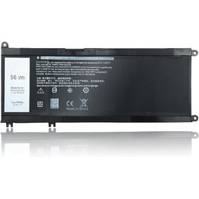 بطارية بديلة 56Wh 33YDH متوافقة مع Dell Inspiron 17 7000 7577 7773 7778 7786 7779 2in1 G3 3579 3779 G5 5587 G7 7588 Latitude 15 3590 3580 14 3490 3400 3500 13 3000 3380 PVHT1 P30E P36E in Kuwait