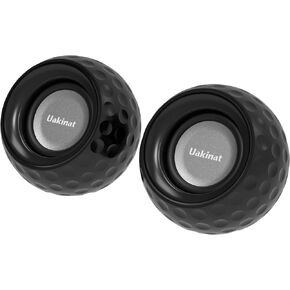 Uakinat 2.0 Computer Speaker, Black, USB Powered, 3.5mm Audio Input, Volume Control, Golf Style, Pair Pack, PC or Laptop in Kuwait