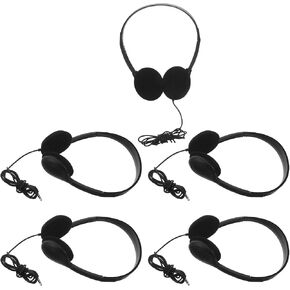 Wired Computer Headphones and 3.5mm Jack 5pcs with Adjustable Headband in Kuwait