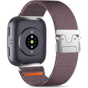 Sunnyson 22mm Watch Band Compatible with Amazfit Bip 6/5/Active Max/Bip MAX, Adjustable Parachute Buckle Stretchy Nylon Strap for OPPO Watch X3/OnePlus Watch 4 Women Men in Saudi Arabia