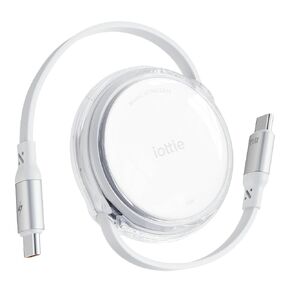 iOttie Basix 100W Retractable USB-C Cable, Fast Charging USB C-to-C Cable with 4 Adjustable Cable Lengths, USB C Cable for iPhone 17/17 Air/17 Pro/Pro Max, 16, 15 Series, Samsung S24/23+ in Saudi Arabia
