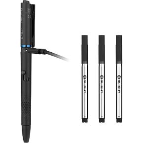 OLIGHT O'Pen 3 4-in-1 Pen Flashlight Black with 3 Ballpoint Refills in Saudi Arabia