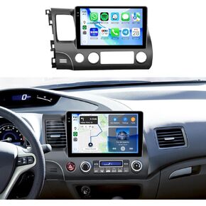 8Core 6G+128G Car Radio for Honda Civic 2006-2011 Car Stereo,DSP 46EQ Android 15 Radio,10.1 Inch 1280X720 IPS Touch Screen Wireless Carplay/Android Auto 63UIs,GPS 5GhzWiFi FM/RDS SWC Backup Camera in Saudi Arabia
