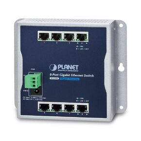 PLANET WGS-803 - Industrial 8-Port 10/100/1000T Wall-Mount Switch (-10~60 Degrees C) in Saudi Arabia