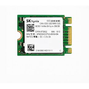 Mavark OEM Hynix 0759G2 256GB M.2 2280 PCIe NVMe محرك الحالة الصلبة الداخلي (SSD) HFM256GDTNG M.2 عامل الشكل، PCIe Gen3 x4، واجهة NVMe، تخزين 256 جيجابايت OEM in Kuwait