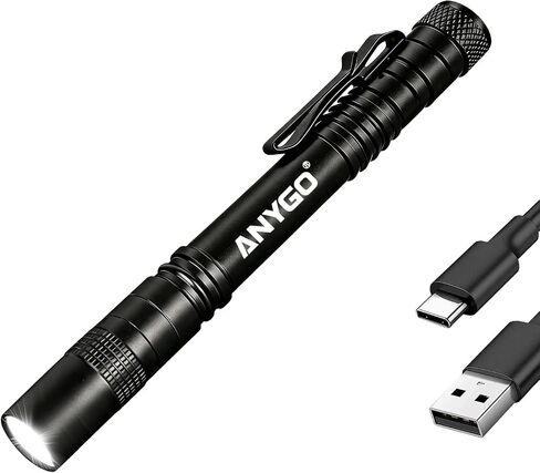 ضوء قلم قابل لإعادة الشحن، مصباح جيب USB-C عالي اللومن مع مشبك in Kuwait