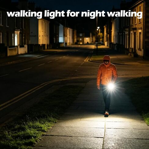 Faxins 2 Pack LED Flashlights Rechargeable Handheld Small Pocket EDC Flashlight Adjustable Brightness Walking Light for Night Walking Silver and Black in Saudi Arabia