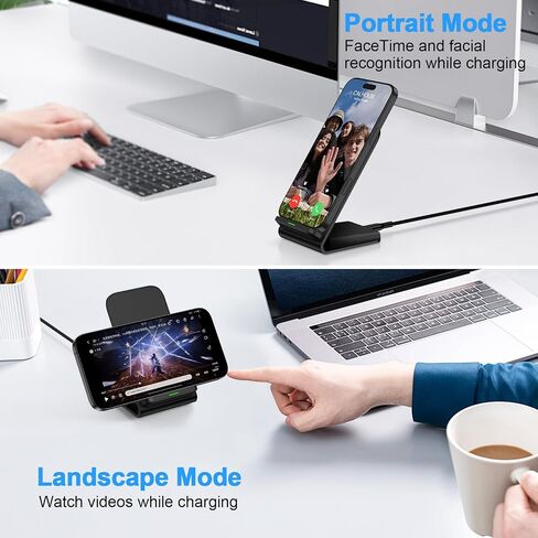 Samsung S25Ultra Wireless Charger Stand Wireless Phone Charger with Adapter in Saudi Arabia