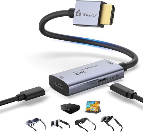 Guermok HDMI to USB C Video Display Adapter, 4.9ft AR Glasses Hub, 4K@60Hz in Saudi Arabia