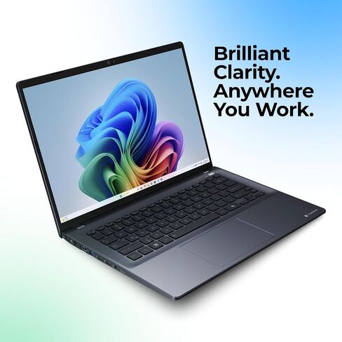كمبيوتر محمول للأعمال Dynabook Tecra A45-M مقاس 14 بوصة WUXGA، AMD Ryzen 7 250، ذاكرة الوصول العشوائي DDR5 سعة 16 جيجابايت، SSD 512 جيجابايت، Windows 11 Pro، Wi-Fi 7، HDMI، USB-C، RJ-45، TPM 2.0، كمبيوتر محمول احترافي in Kuwait