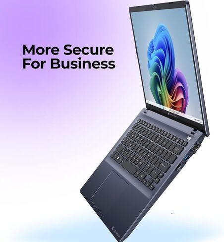 كمبيوتر محمول للأعمال Dynabook Tecra A45-M مقاس 14 بوصة WUXGA، AMD Ryzen 7 250، ذاكرة الوصول العشوائي DDR5 سعة 16 جيجابايت، SSD 512 جيجابايت، Windows 11 Pro، Wi-Fi 7، HDMI، USB-C، RJ-45، TPM 2.0، كمبيوتر محمول احترافي in Kuwait