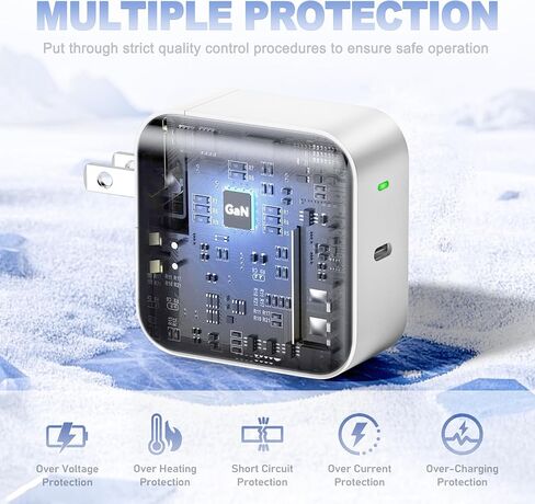 65W GaN USB-C Fast Adapter Compatible with Samsung Galaxy Book Pro Charger in Saudi Arabia