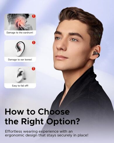 truefree B1 Wireless Earbuds, Clip-On Earphones, Open-Ear Headphones in Saudi Arabia