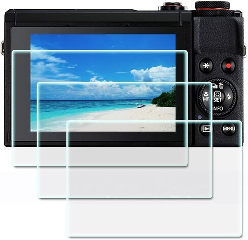 G7X Mark III Screen Protector, compatible with Canon G7X Mark III camera (0.3mm 9H hardness), scratch-resistant high-definition ultra-thin G7X Mark iii tempered glass screen protector (3Pack) in Saudi Arabia