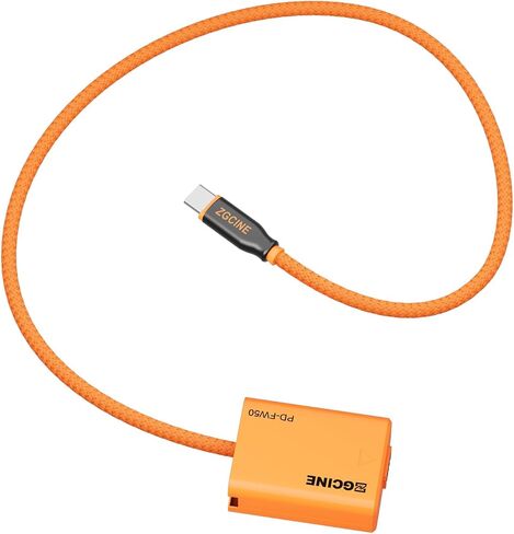 ZGCINE PD USB-C Cable Replacement NP-FW50 Dummy Battery Power Adapter Compatible for Sony A7 A7R A7S A7II A7RII A7SII in Saudi Arabia